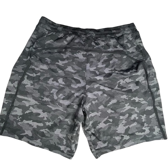 Lululemon Pace Breaker Shorts 9” Lined Variegated Mesh Camo Black Athletic - Picture 2 of 12